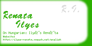 renata ilyes business card